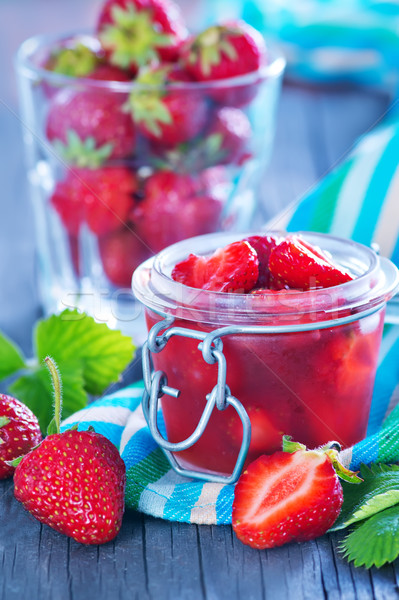 strawberry jam Stock photo © tycoon