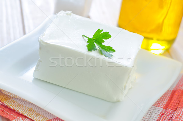 Bianco formaggio insalata cottura stile di vita vegetali Foto d'archivio © tycoon