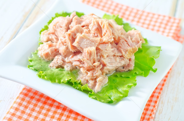 Ensalada ensalada de atún peces verde cena grasa Foto stock © tycoon