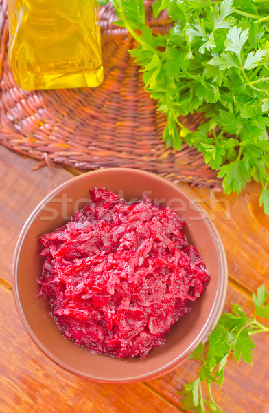 Ensalada salud hojas petróleo cena rojo Foto stock © tycoon