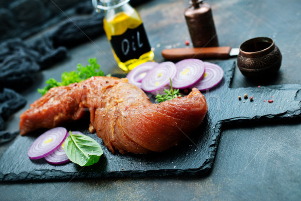 Stock photo: raw meat