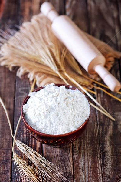 Stock photo: wheat flour