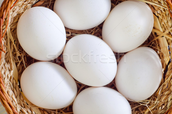 raw eggs Stock photo © tycoon