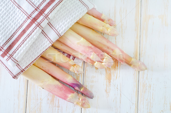 Asperges fond table vert couleur blanche [[stock_photo]] © tycoon