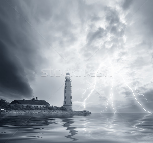 storm on the sea Stock photo © tycoon