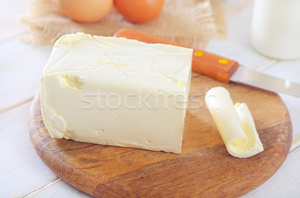 Margarin ev yumurta mutfak tablo yağ Stok fotoğraf © tycoon