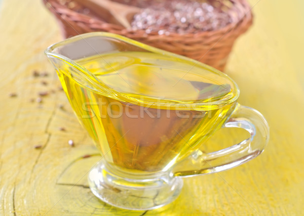 flax seed and oil Stock photo © tycoon