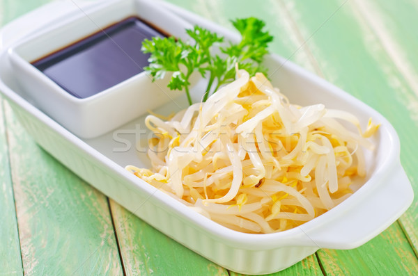 Salsa de soja naturaleza hoja Asia amarillo frescos Foto stock © tycoon
