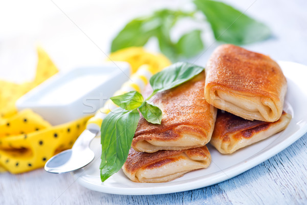 Foto stock: Carne · frescos · albahaca · placa · alimentos