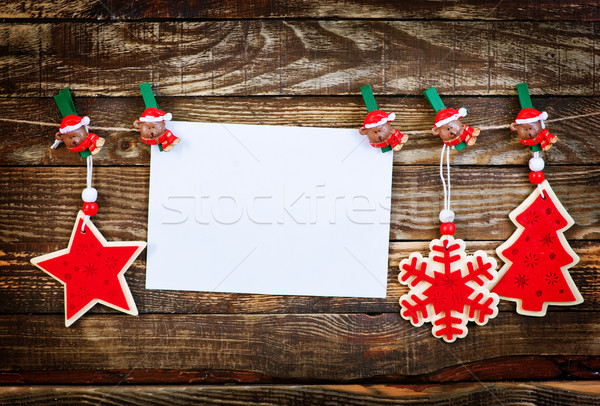 Stockfoto: Christmas · decoratie · tabel · abstract · natuur · achtergrond