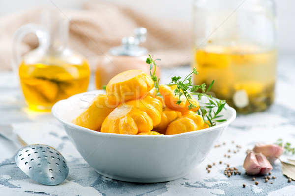 Puchar tabeli żywności zielone oleju warzyw Zdjęcia stock © tycoon