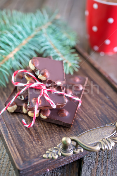 Stock photo: chocolate and cocoa