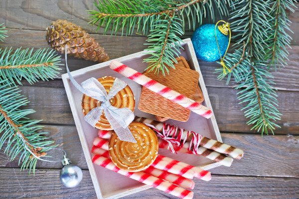 Сток-фото: печенье · Трубы · Рождества · Sweet · чай
