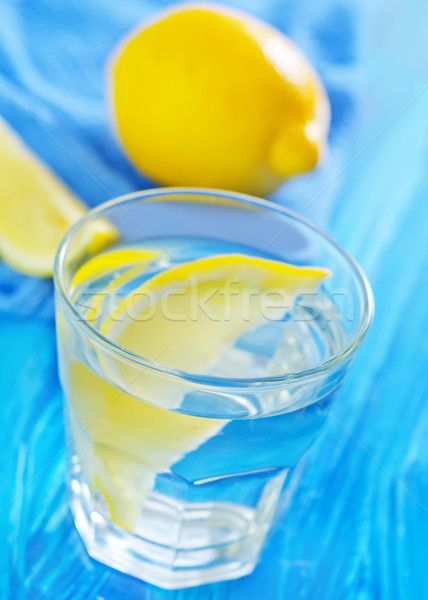 water with lemons Stock photo © tycoon
