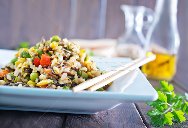 fried rice with vegetables Stock photo © tycoon