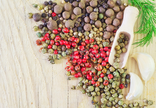 Stock photo: color peppers