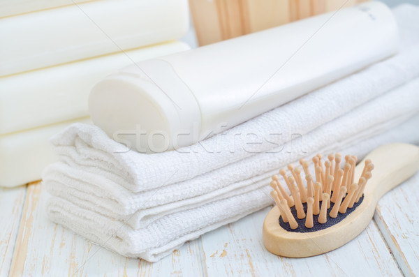 towels and shampoo Stock photo © tycoon