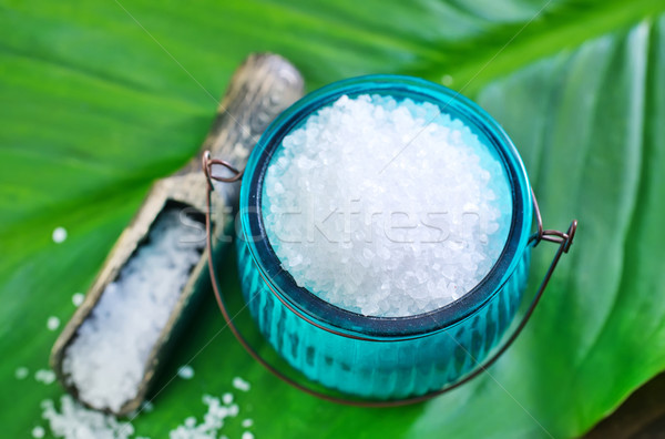 Tengeri só asztal fürdőkád test tenger szépség Stock fotó © tycoon