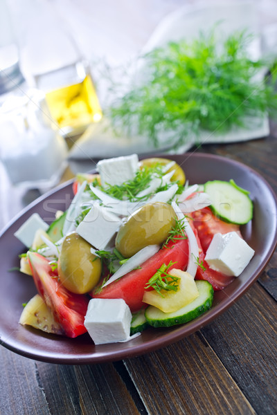 Stock photo: greek salad