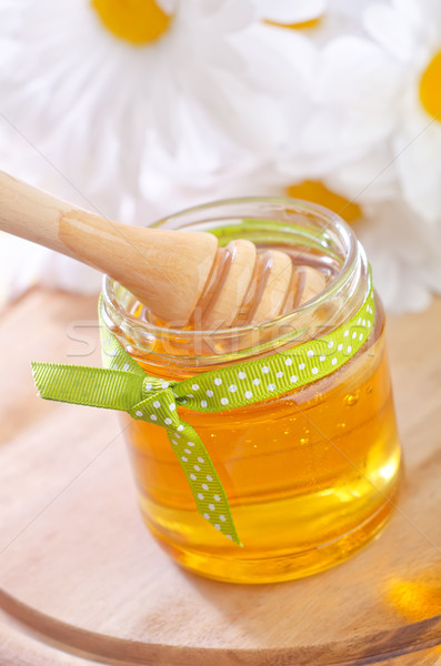 Méz üveg egészség szín desszert törődés Stock fotó © tycoon