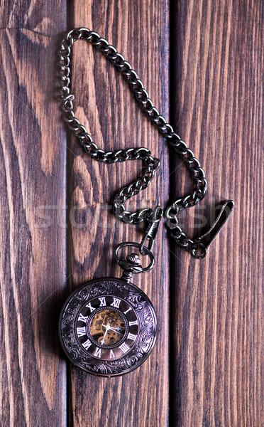 Jahrgang Taschenuhr Sanduhr Sand Timer Symbole Stock foto © tycoon