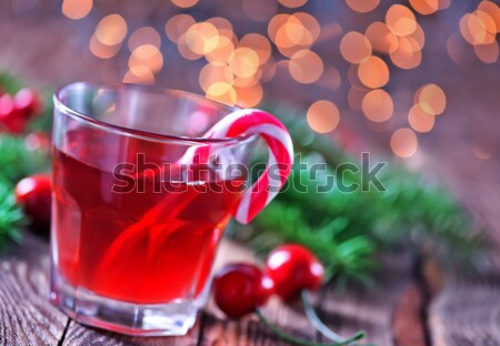 Crăciun bea sticlă tabel vin sticlă Imagine de stoc © tycoon