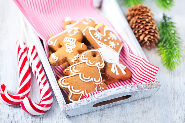 Zenzero cookies Natale tavola casa albero Foto d'archivio © tycoon