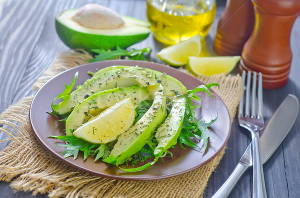 Foto d'archivio: Insalata · avocado · foglia · gruppo · cena · piatto