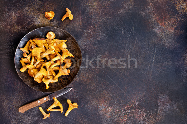 raw mushroom Stock photo © tycoon