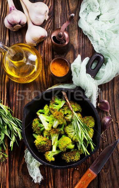 Brócoli especias sal stock foto verde Foto stock © tycoon