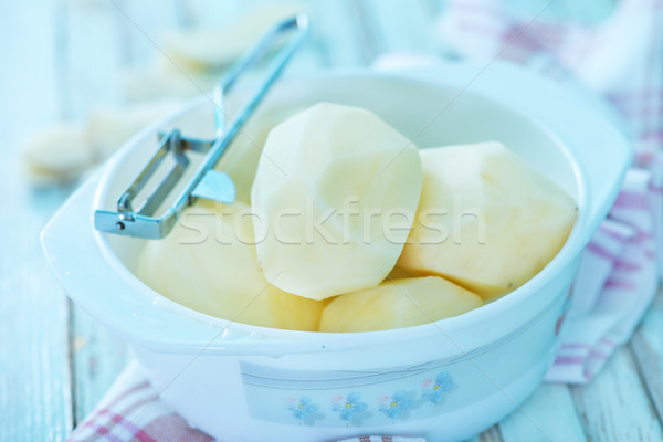 сырой картофеля чаши таблице здоровья кадр Сток-фото © tycoon