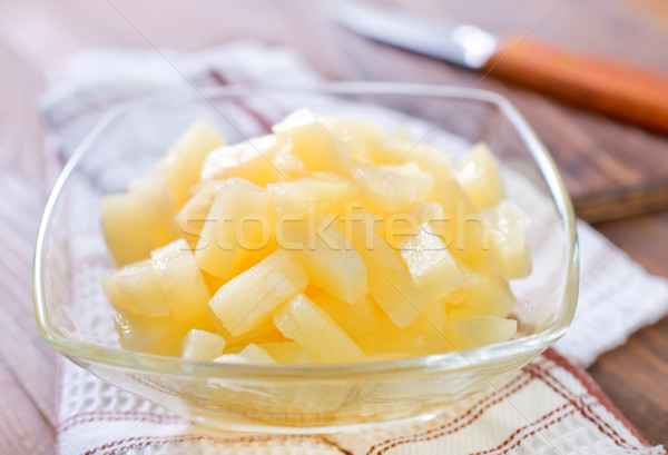 Ananas Hintergrund Ring Kochen Saft Dessert Stock foto © tycoon