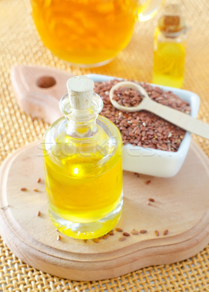 flax seed and oil Stock photo © tycoon