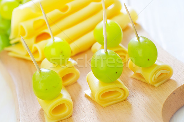 canape with drape and cheese Stock photo © tycoon