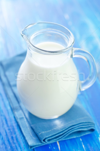 продовольствие древесины здоровья пить молоко Сток-фото © tycoon