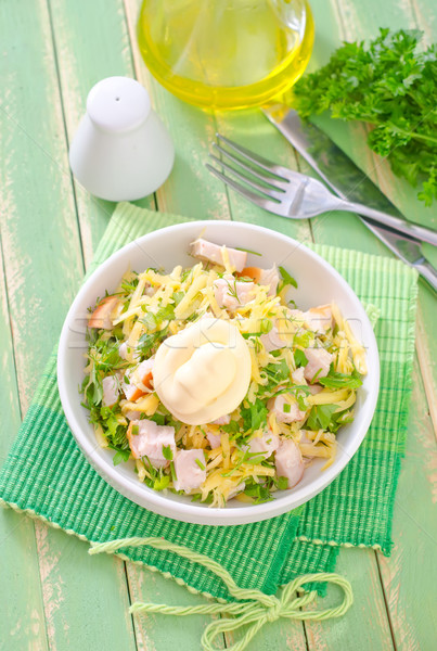 salad with chicken and cheese Stock photo © tycoon