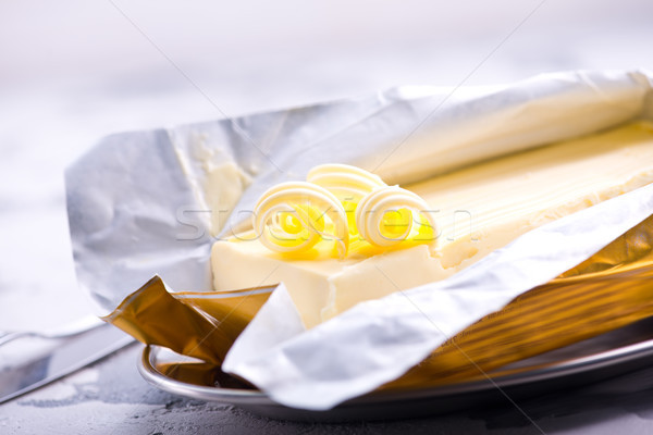 バター プレート 表 葉 赤 脂肪 ストックフォト © tycoon
