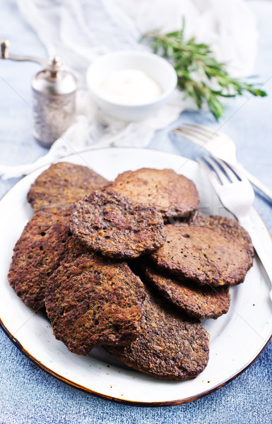 Foie plaque frit stock photo [[stock_photo]] © tycoon