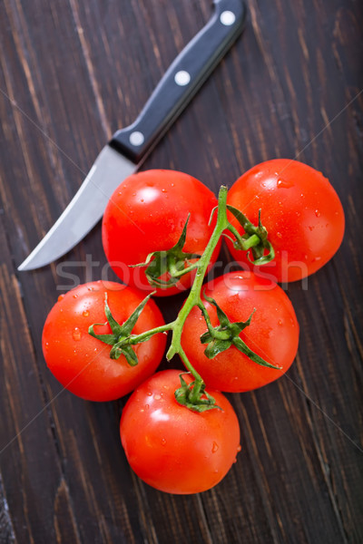 томатный природы здоровья таблице завода Вишневое Сток-фото © tycoon