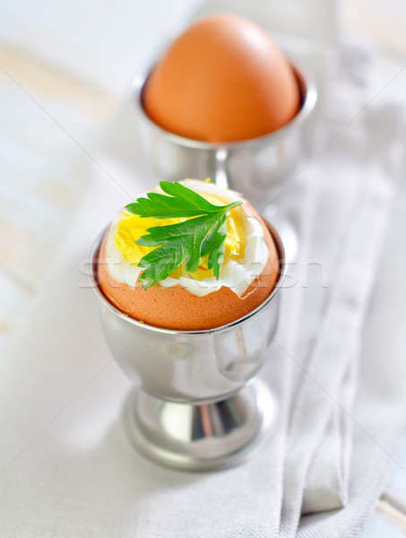 Stock photo: boiled eggs