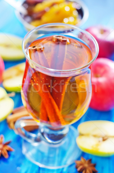 リンゴ 食品 ワイン フルーツ ガラス 健康 ストックフォト © tycoon