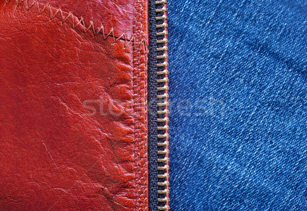 кожа текстуры коричневый джинсов Сток-фото © tycoon