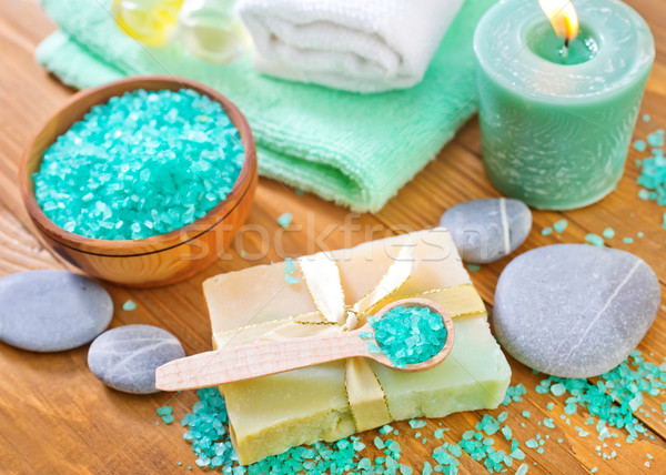 sea salt and soap Stock photo © tycoon