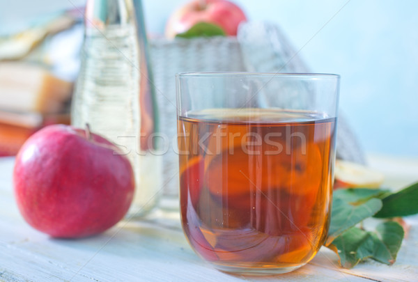 Succo di mela frutta tavola bere oro colore Foto d'archivio © tycoon