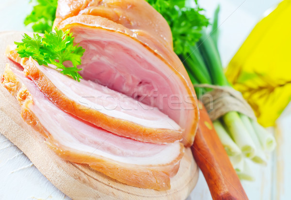 Fumé viande grasse marbre poivre Cook [[stock_photo]] © tycoon