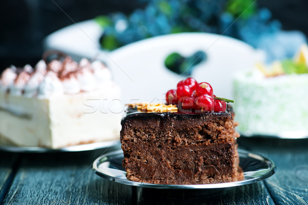 Tortas mesa variedad flor alimentos aumentó Foto stock © tycoon