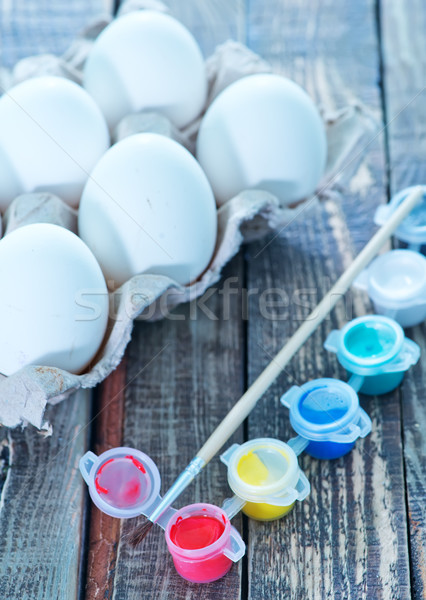 eggs and paint Stock photo © tycoon