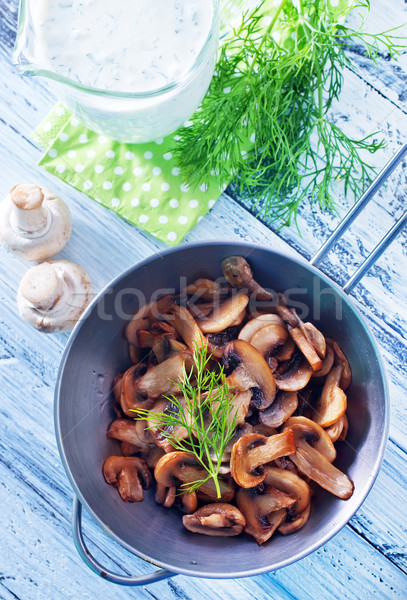 Frito setas salud cena placa cocina Foto stock © tycoon