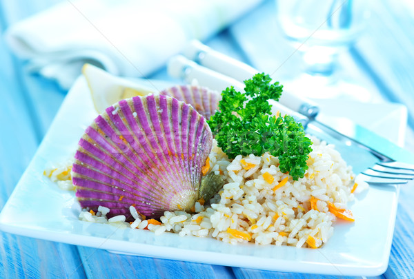rice with scallop  Stock photo © tycoon