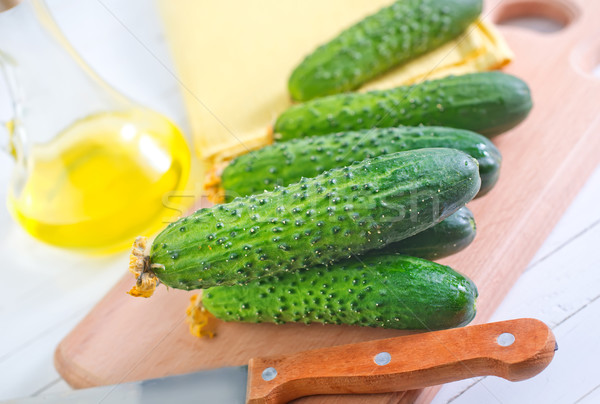 Cetrioli alimentare cucina verde mangiare cottura Foto d'archivio © tycoon